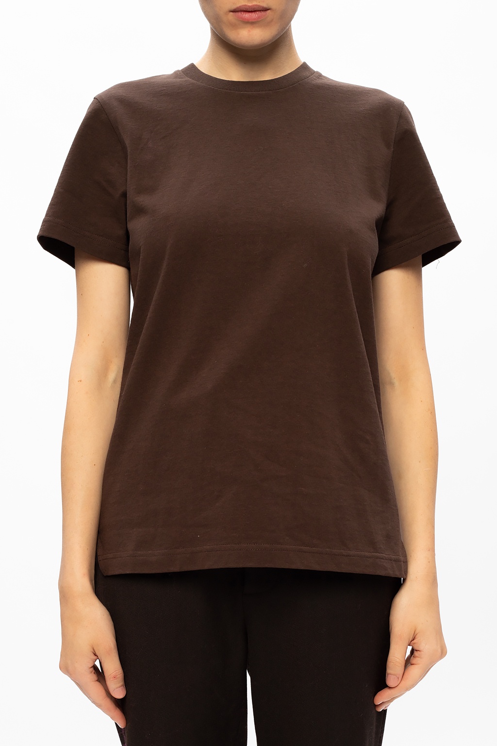 Brown Crewneck T - shirt Bottega Veneta Brown Crewneck T - shirt Bottega Veneta